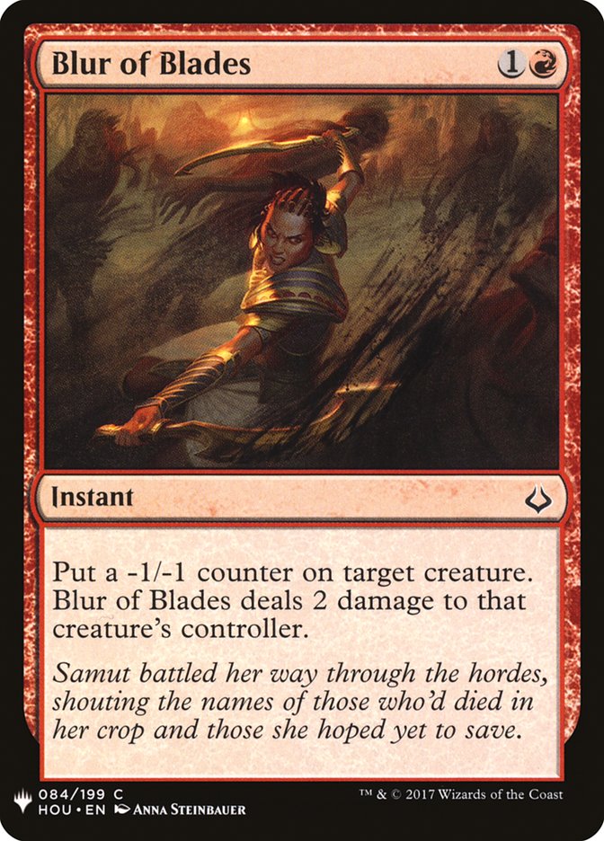 Blur of Blades [Mystery Booster] | Deep Dive Games St. Marys