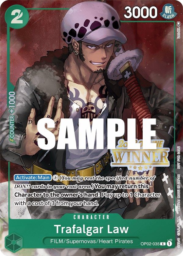 Trafalgar Law (Online Regional 2023) [Winner] [One Piece Promotion Cards] | Deep Dive Games St. Marys