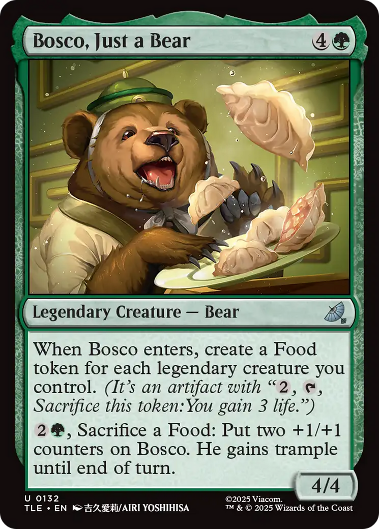 Bosco, Just a Bear [Avatar: The Last Airbender: Eternal-Legal] | Deep Dive Games St. Marys