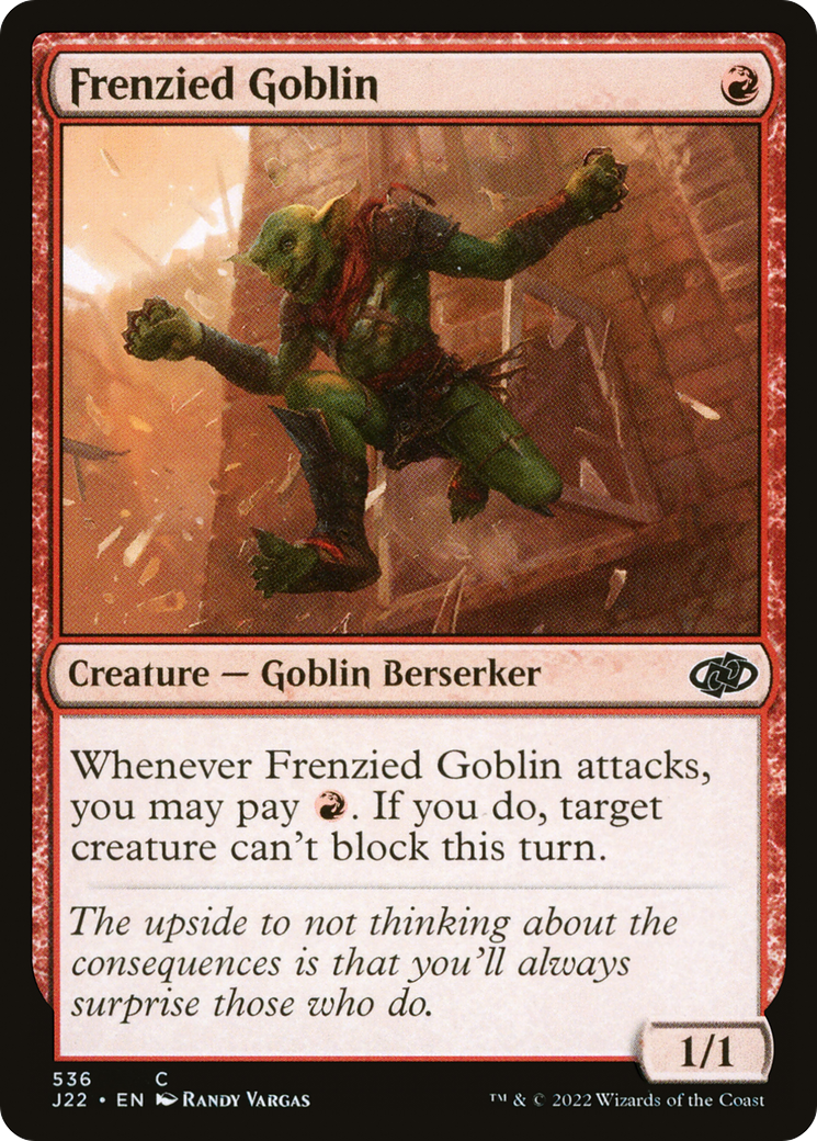 Frenzied Goblin [Jumpstart 2022] | Deep Dive Games St. Marys