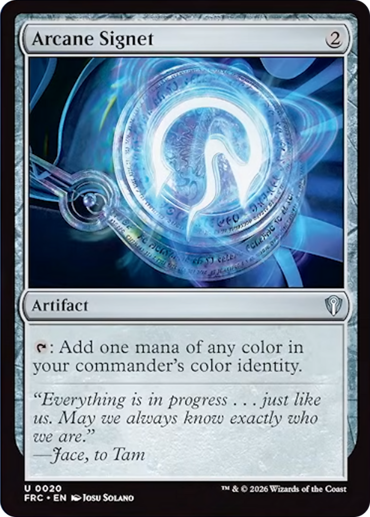 Arcane Signet [Reality Fracture Commander] | Deep Dive Games St. Marys