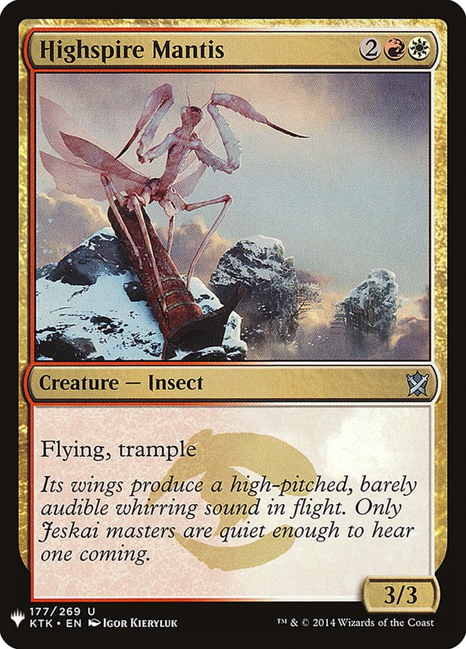Highspire Mantis [Mystery Booster] | Deep Dive Games St. Marys
