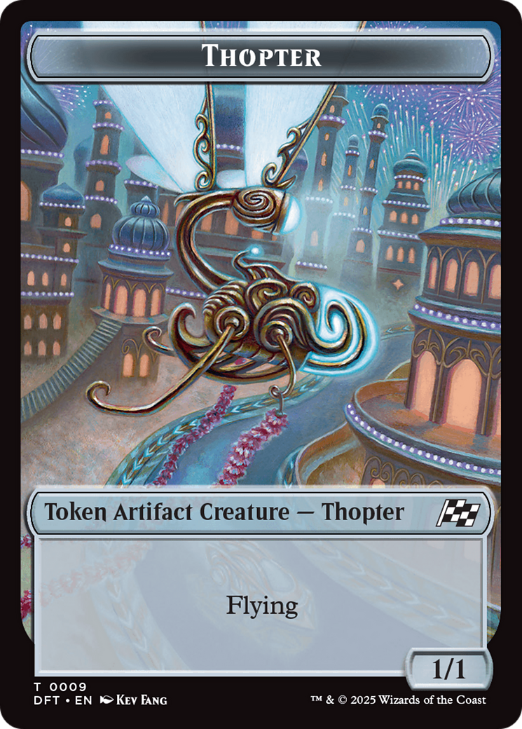 Golem (0015) // Thopter (0009) Double-Sided Token [Aetherdrift Tokens] | Deep Dive Games St. Marys