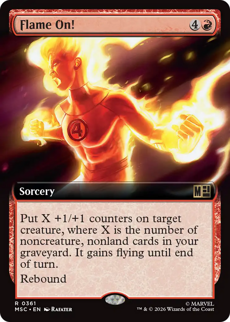 Flame On! (Extended Art) [Marvel Super Heroes Commander] | Deep Dive Games St. Marys