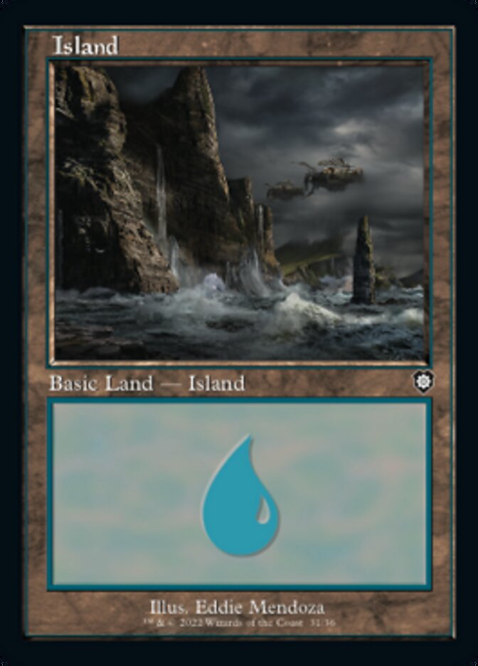 Island (031) (Retro) [The Brothers' War Commander] | Deep Dive Games St. Marys