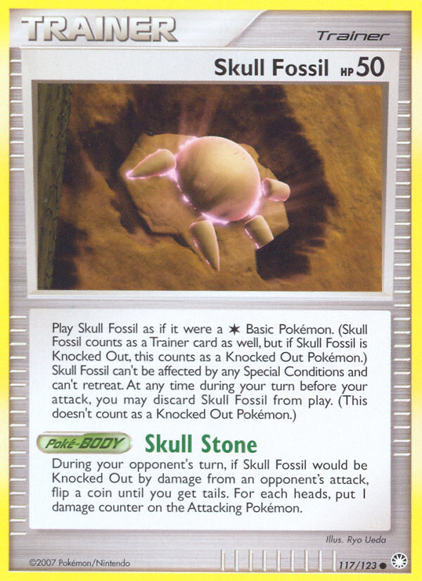 Skull Fossil (117/123) [Diamond & Pearl: Mysterious Treasures] | Deep Dive Games St. Marys