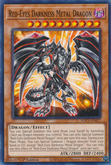 Red-Eyes Darkness Metal Dragon [HAC1-EN017] Common | Deep Dive Games St. Marys