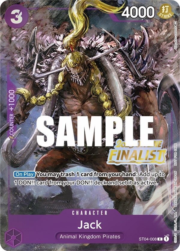 Jack (Offline Regional 2023) [Finalist] [One Piece Promotion Cards] | Deep Dive Games St. Marys