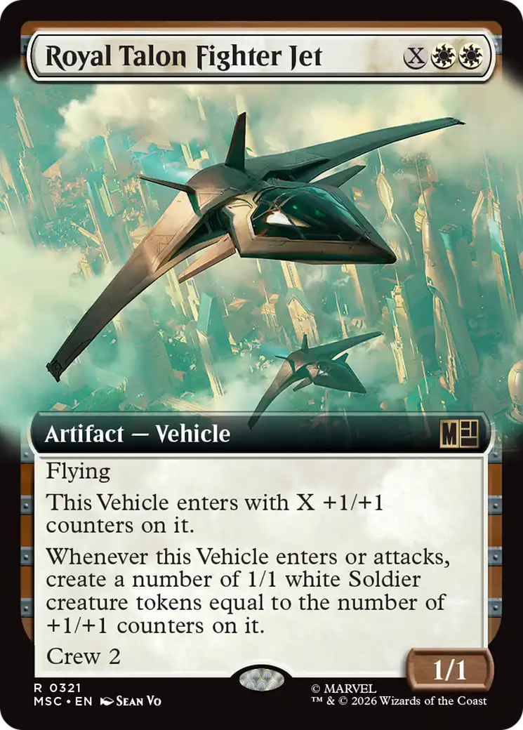 Royal Talon Fighter Jet (Extended Art) [Marvel Super Heroes Commander] | Deep Dive Games St. Marys