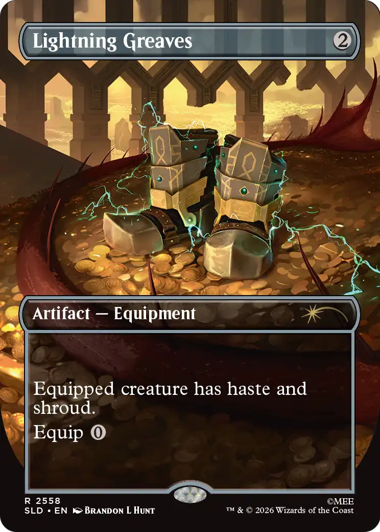 Lightning Greaves (2558) [Secret Lair Drop Series] | Deep Dive Games St. Marys