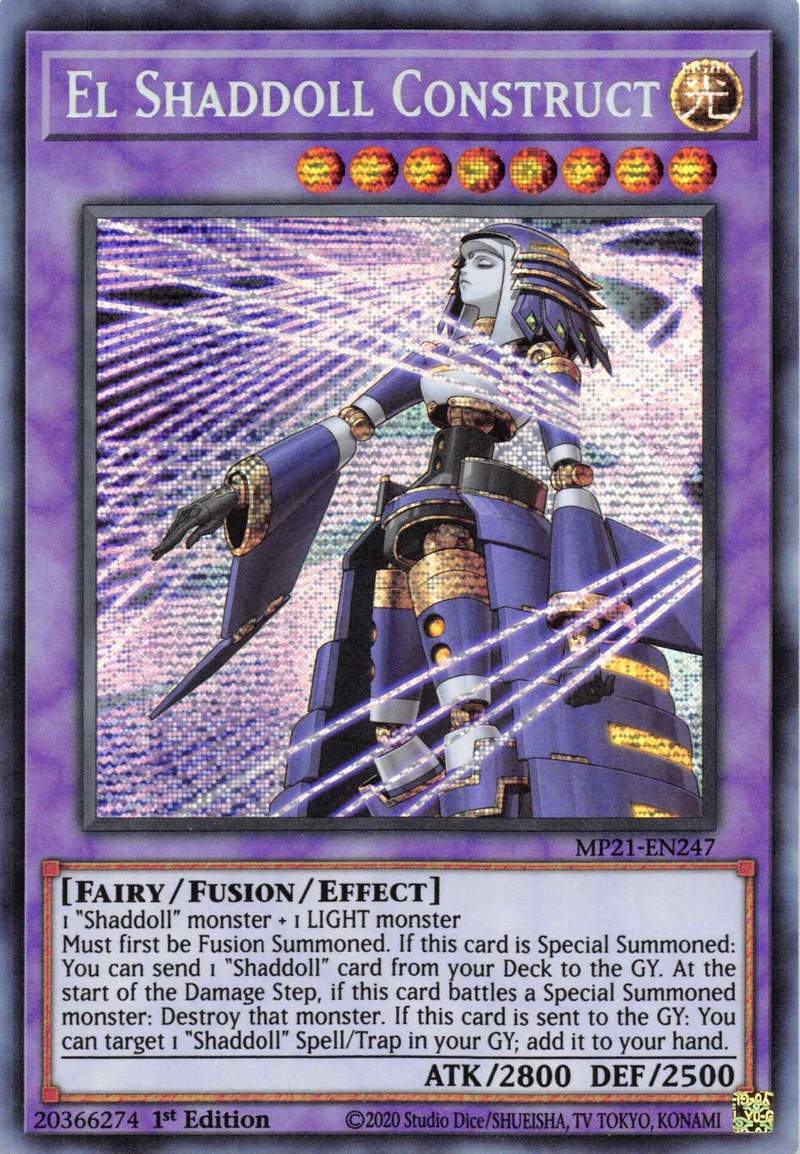 El Shaddoll Construct (Alternate Art) [MP21-EN247] Prismatic Secret Rare | Deep Dive Games St. Marys
