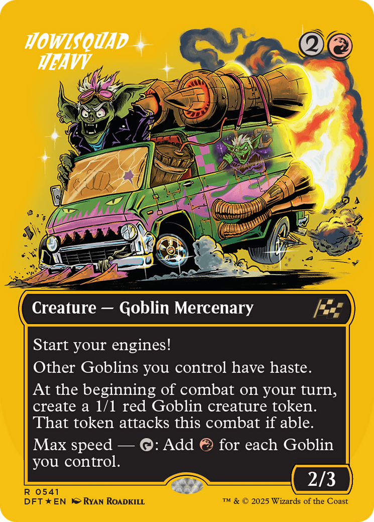 Howlsquad Heavy (Borderless) (First-Place Foil) [Aetherdrift] | Deep Dive Games St. Marys