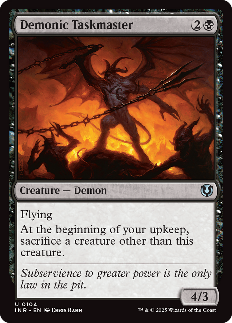 Demonic Taskmaster [Innistrad Remastered] | Deep Dive Games St. Marys