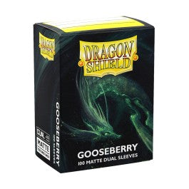 Dragon Shield Sleeves: Standard Matte Dual - Gooseberry 100CT | Deep Dive Games St. Marys