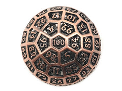 Old School Dice D100 50mm Hollow - Dragon's Head - Spectral | Deep Dive Games St. Marys