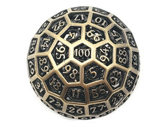 Old School Dice D100 50mm Hollow - Dragon's Head - Spectral | Deep Dive Games St. Marys