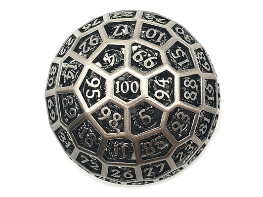 Old School Dice D100 50mm Hollow - Dragon's Head - Spectral | Deep Dive Games St. Marys