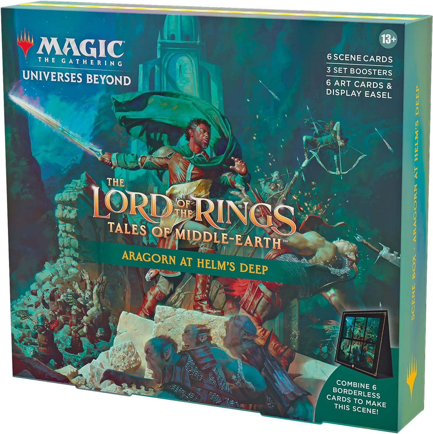 Magic: The Gathering - Lord of the Rings: Tales of Middle-earth Scene Box: Aragorn at Helm's Deep | Deep Dive Games St. Marys