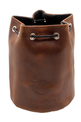 Old School Dice: Ultimate Bag of Many Pouches Dice Bag - Blue Leather | Deep Dive Games St. Marys