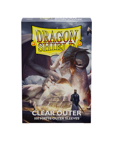 Dragon Shield 100ct Clear Matte Outer Sleeves | Deep Dive Games St. Marys
