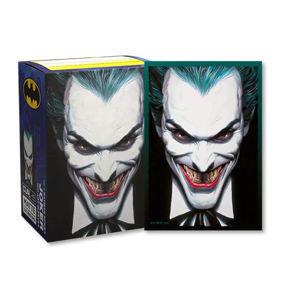 DRAGON SHIELD: DUAL MATTE: BATMAN 85TH ANNIVERSARY: JOKER (100CT) | Deep Dive Games St. Marys