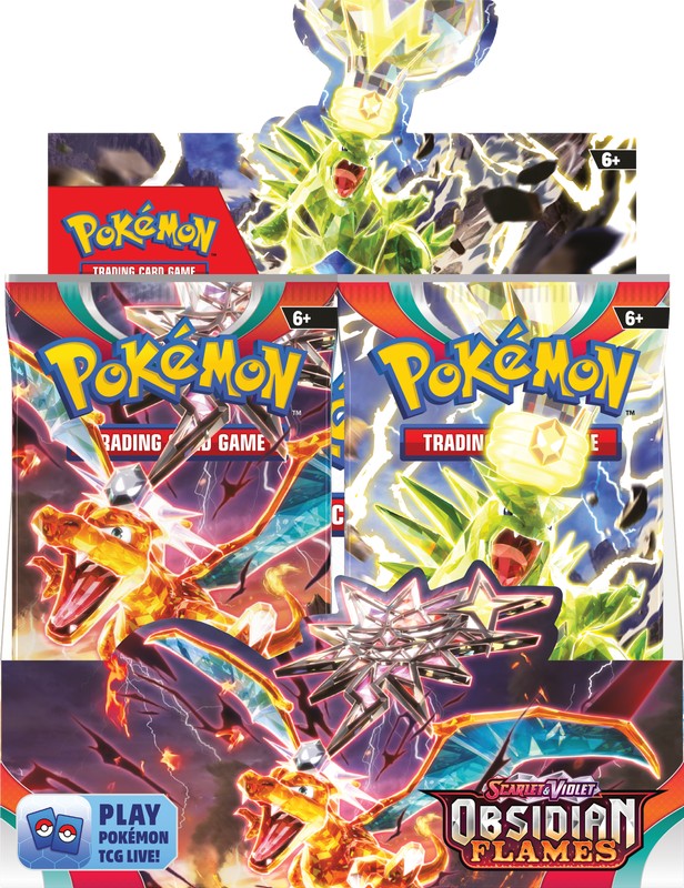 Pokemon Scarlet and Violet: Obsidian Flames Booster Box | Deep Dive Games St. Marys