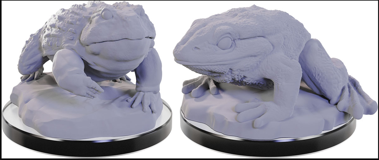 Deep Cuts Unpainted Miniatures: W22 Giant Frogs | Deep Dive Games St. Marys