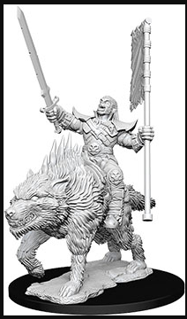 Deep Cuts Unpainted Miniatures: W07 Orc on Dire Wolf | Deep Dive Games St. Marys