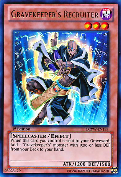 Gravekeeper's Recruiter [LCYW-EN193] Ultra Rare | Deep Dive Games St. Marys
