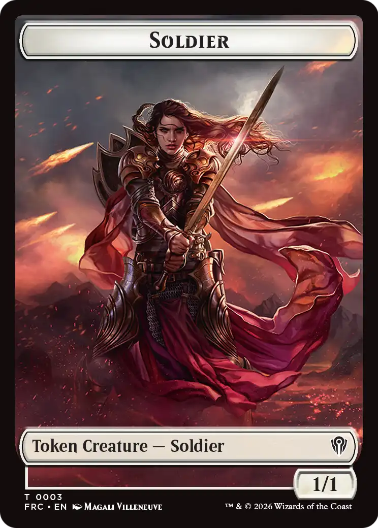 Soldier // Shark Double-Sided Token [Reality Fracture Commander Tokens] | Deep Dive Games St. Marys