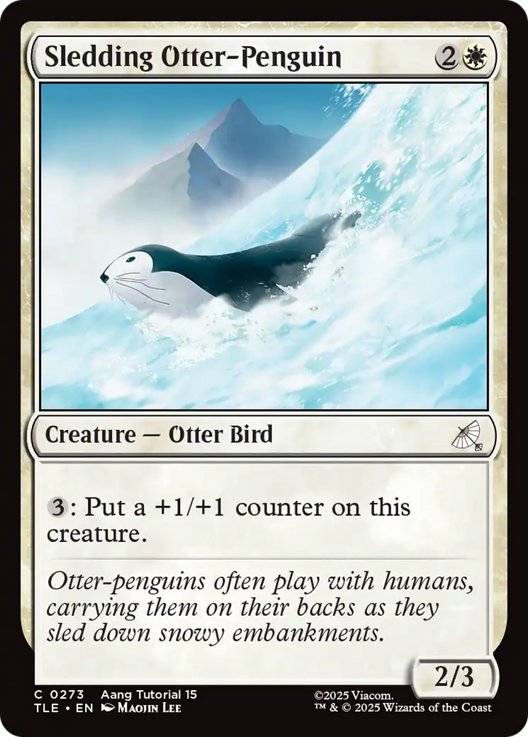 Sledding Otter-Penguin (0273) [Avatar: The Last Airbender: Eternal-Legal] | Deep Dive Games St. Marys