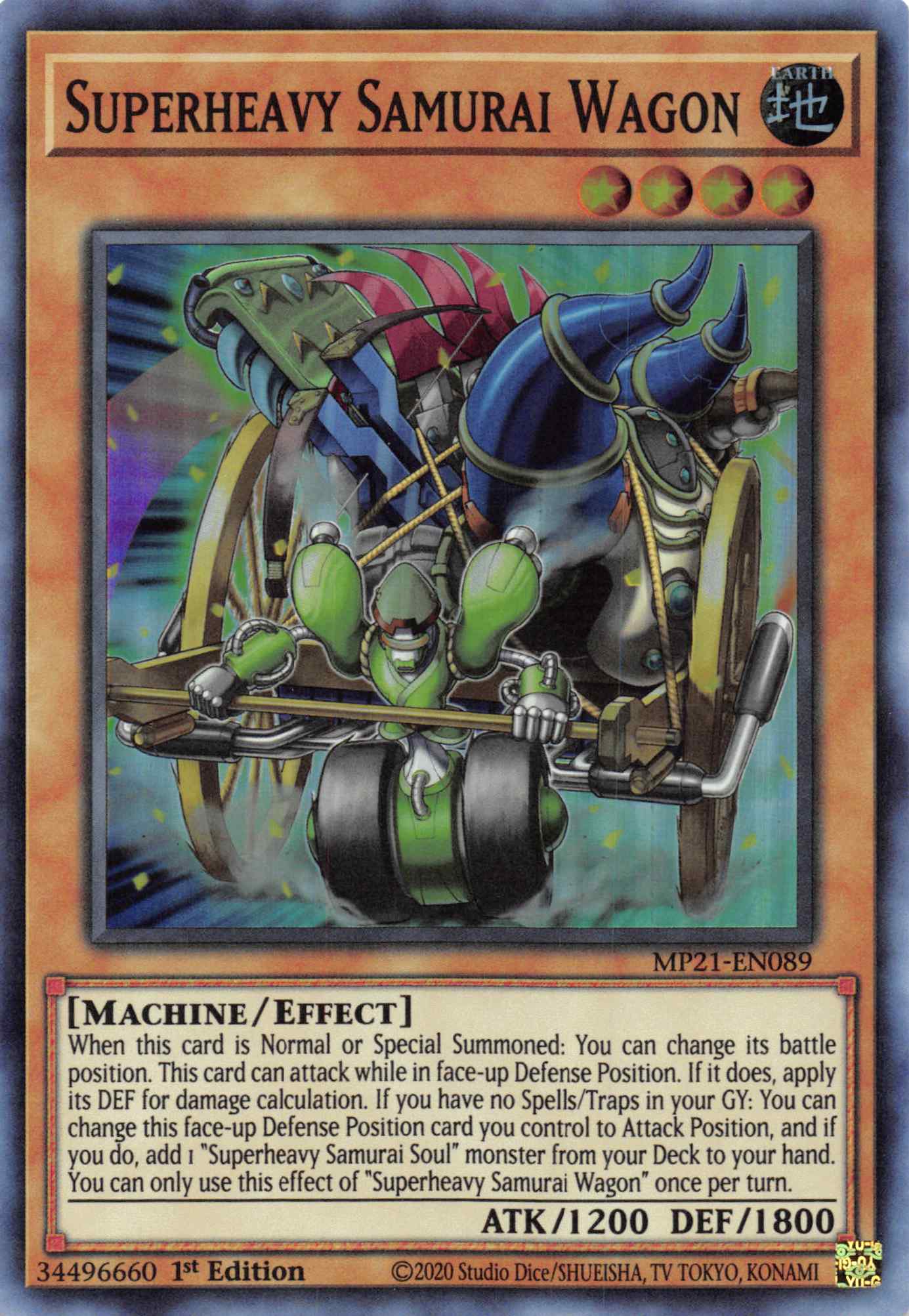 Superheavy Samurai Wagon [MP21-EN089] Super Rare | Deep Dive Games St. Marys