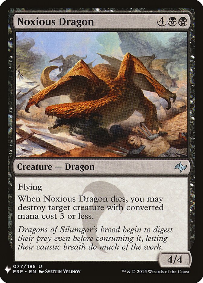 Noxious Dragon [Mystery Booster] | Deep Dive Games St. Marys