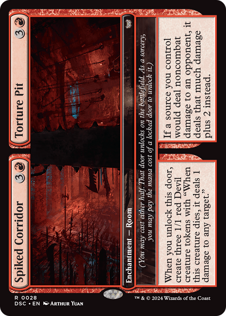 Spiked Corridor // Torture Pit [Duskmourn: House of Horror Commander] | Deep Dive Games St. Marys