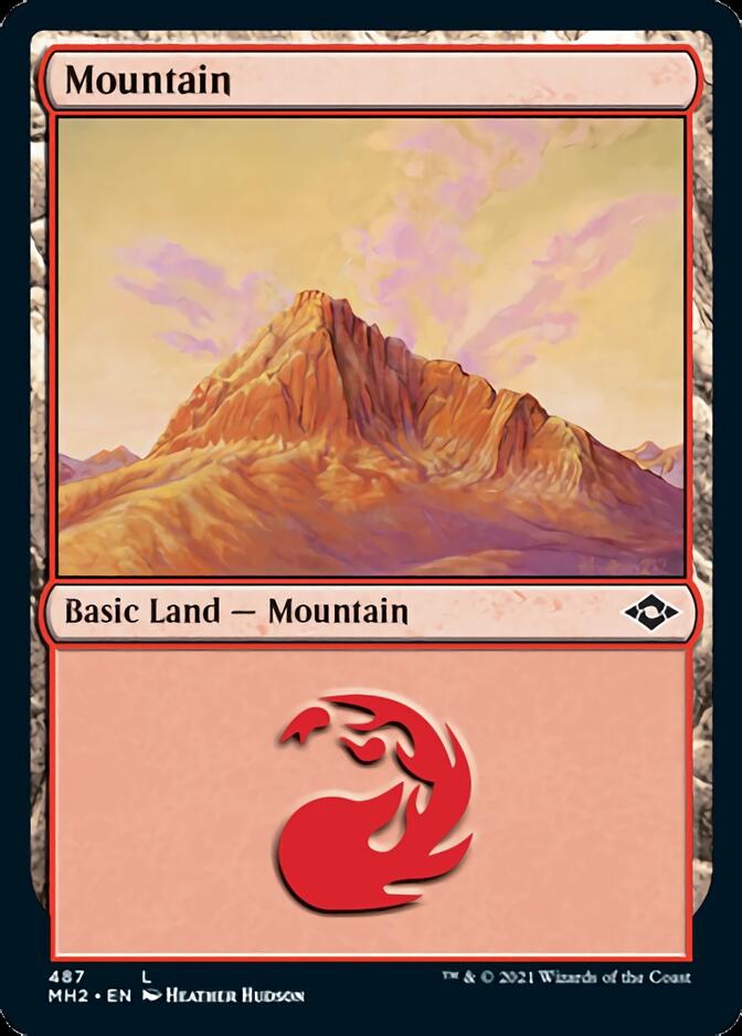Mountain (487) (Foil Etched) [Modern Horizons 2] | Deep Dive Games St. Marys