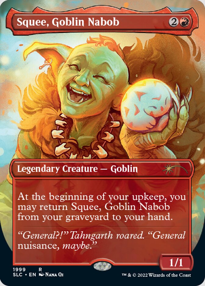 Squee, Goblin Nabob (Borderless) [Secret Lair Countdown Kit] | Deep Dive Games St. Marys