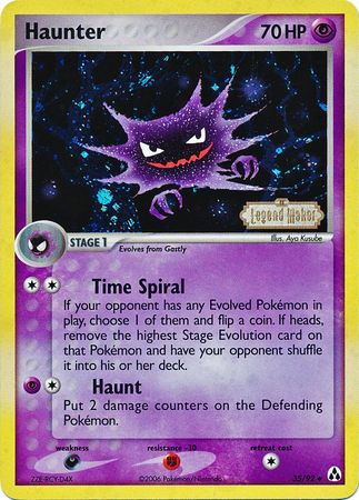Haunter (35/92) (Stamped) [EX: Legend Maker] | Deep Dive Games St. Marys
