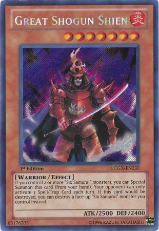 Great Shogun Shien [LCGX-EN233] Secret Rare | Deep Dive Games St. Marys