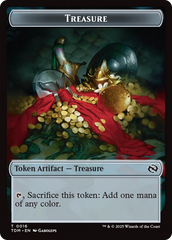 Zombie Druid // Treasure Double-Sided Token [Tarkir: Dragonstorm Tokens] | Deep Dive Games St. Marys