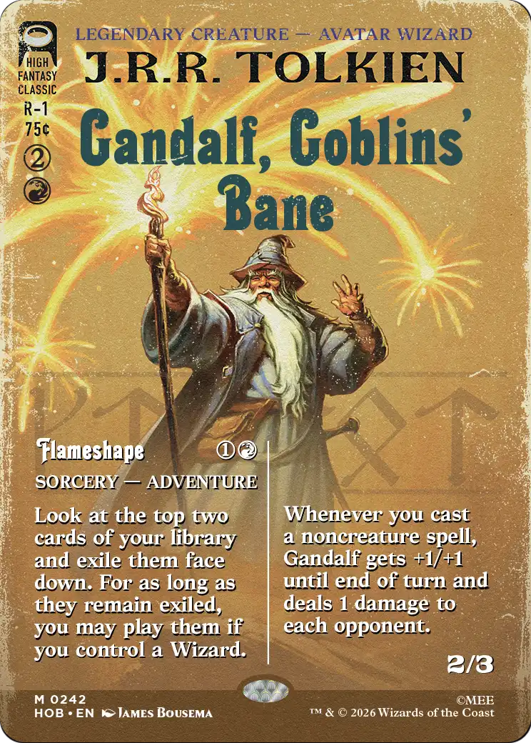 Gandalf, Goblins' Bane (Borderless) [The Hobbit] | Deep Dive Games St. Marys