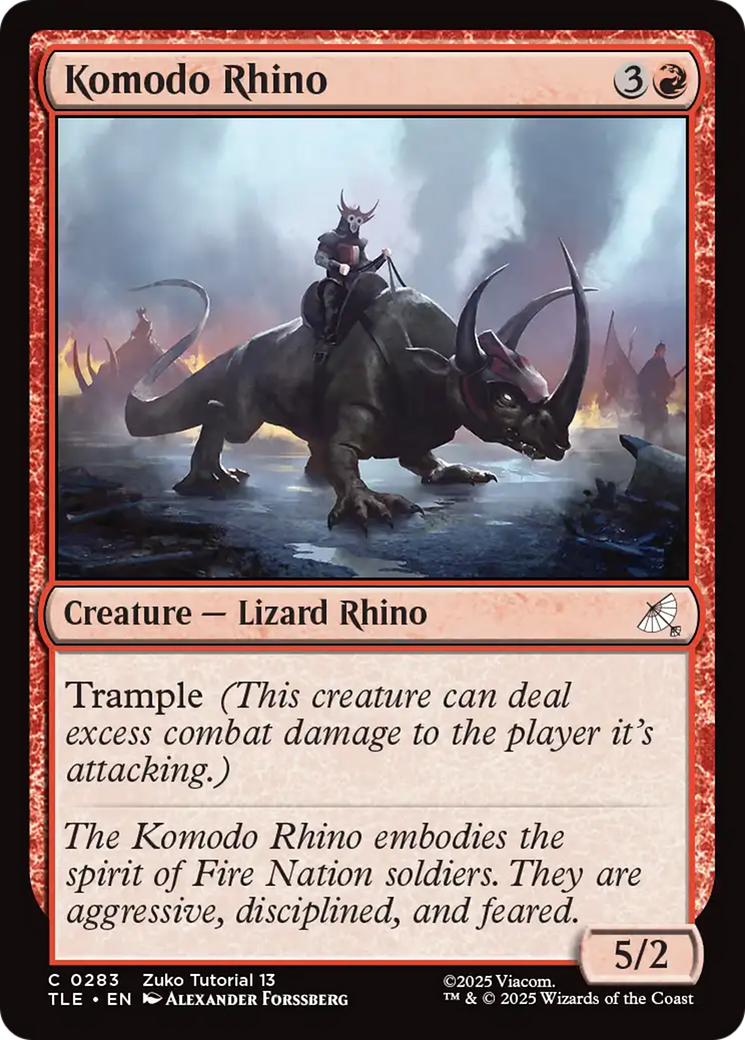 Komodo Rhino (0283) [Avatar: The Last Airbender: Eternal-Legal] | Deep Dive Games St. Marys