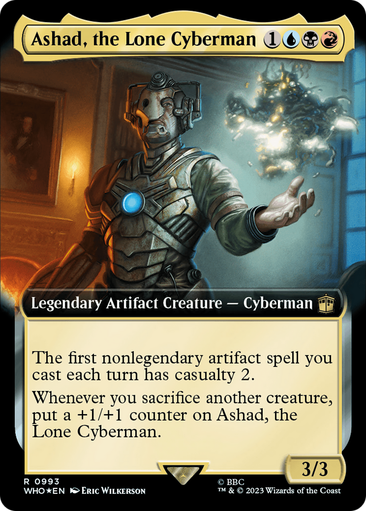 Ashad, the Lone Cyberman (Extended Art) (Surge Foil) [Doctor Who] | Deep Dive Games St. Marys
