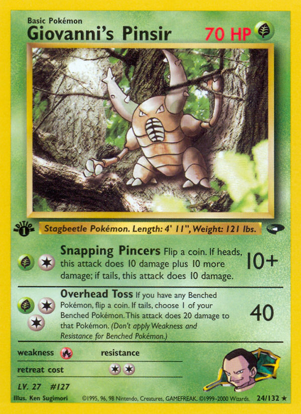 Giovanni's Pinsir (24/132) [Gym Challenge 1st Edition] | Deep Dive Games St. Marys