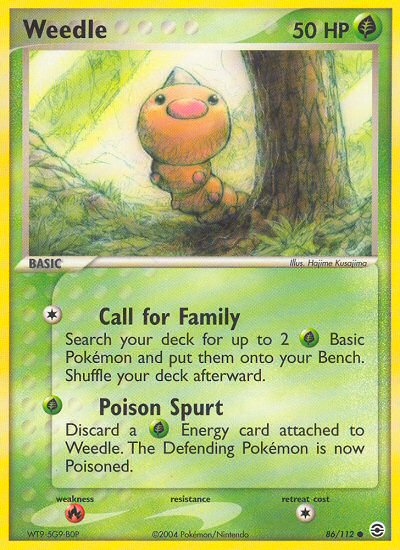 Weedle (86/112) [EX: FireRed & LeafGreen] | Deep Dive Games St. Marys