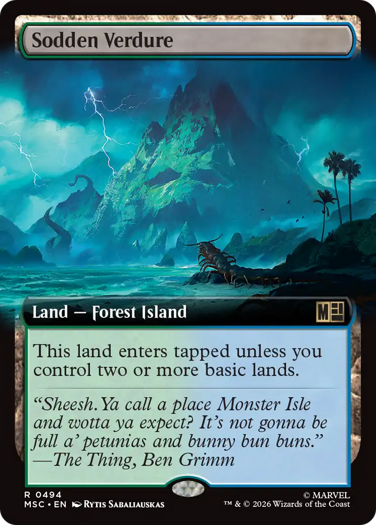 Sodden Verdure (Extended Art) [Marvel Super Heroes Commander] | Deep Dive Games St. Marys