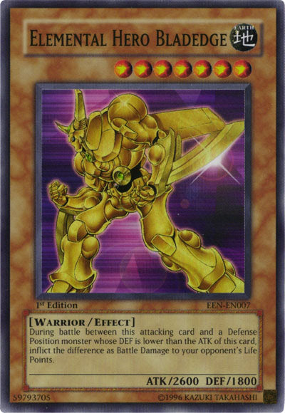 Elemental Hero Bladedge [EEN-EN007] Super Rare | Deep Dive Games St. Marys