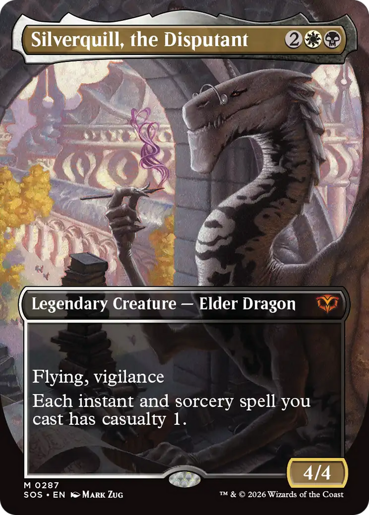 Silverquill, the Disputant (Borderless) [Secrets of Strixhaven] | Deep Dive Games St. Marys