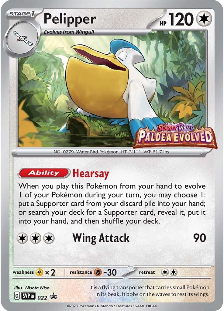 Pelipper (022) [Scarlet & Violet: Black Star Promos] | Deep Dive Games St. Marys