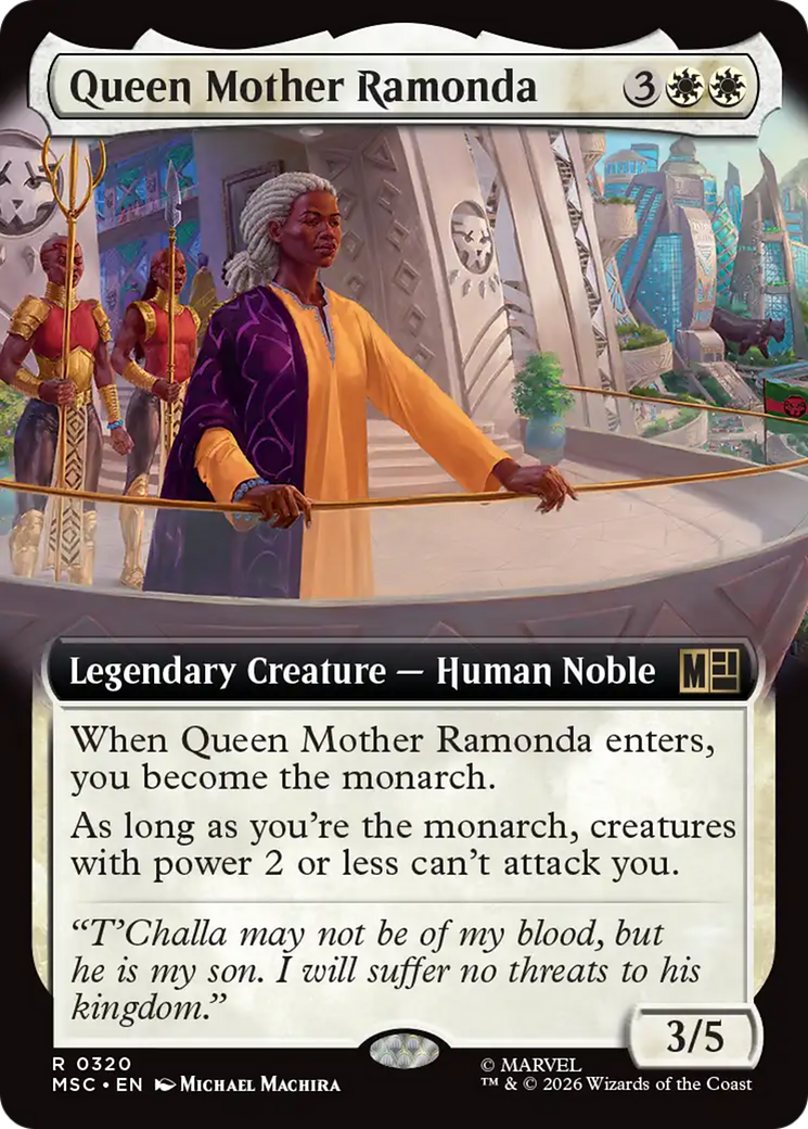 Queen Mother Ramonda (Extended Art) [Marvel Super Heroes Commander] | Deep Dive Games St. Marys