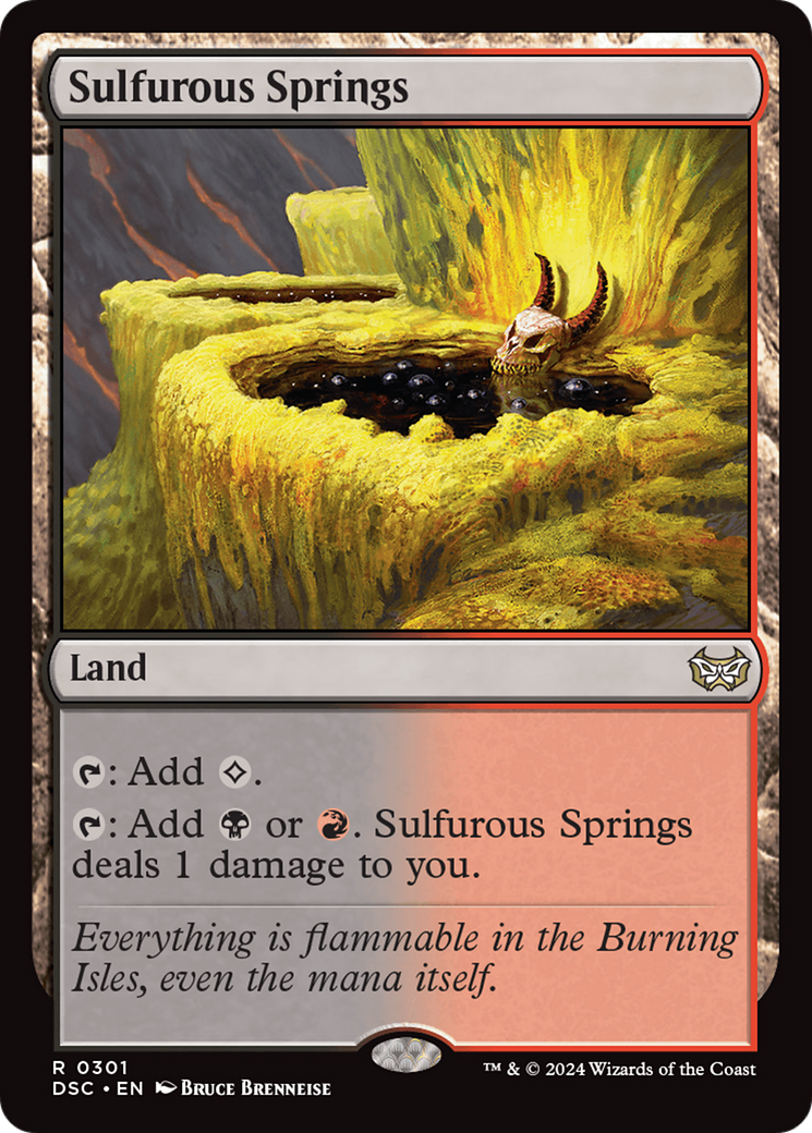 Sulfurous Springs [Duskmourn: House of Horror Commander] | Deep Dive Games St. Marys